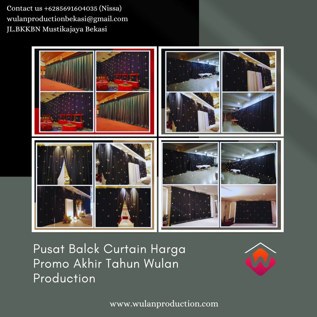 Sewa Black Curtain Harga Promo Akhir Tahun Area Jakarta