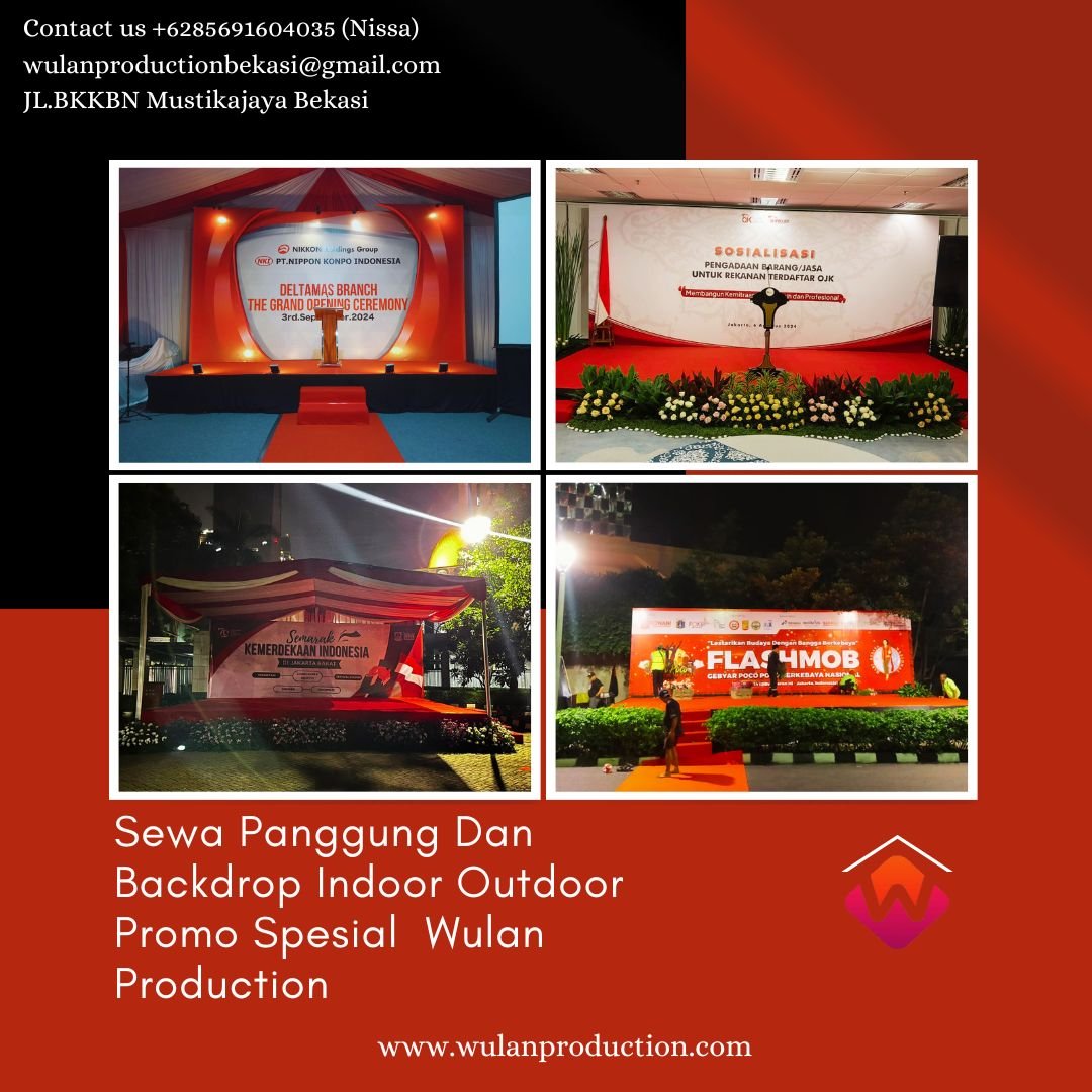 Sewa Panggung Dan Backdrop Indoor Outdoor Promo Spesial Area Jakarta