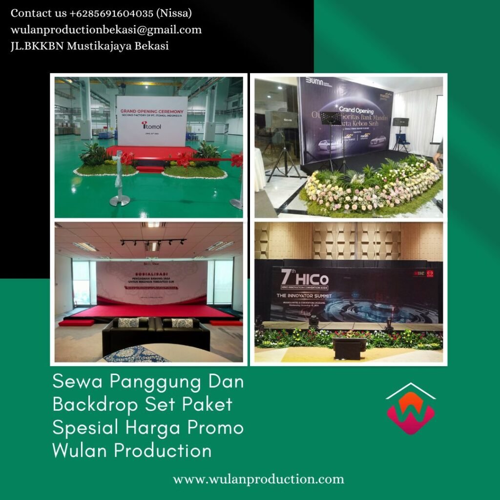 Sewa Panggung Dan Backdrop Set Paket Spesial Harga Promo Area Jakarta