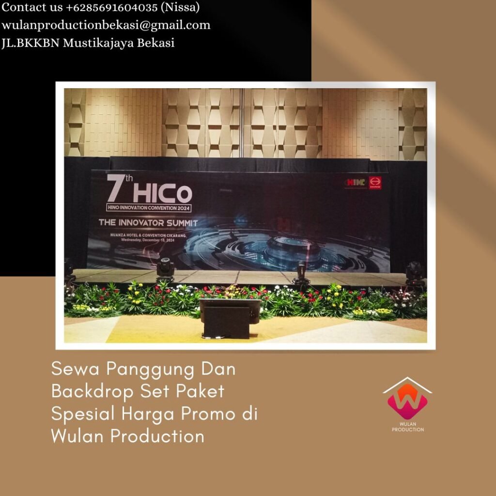 Sewa Panggung Dan Backdrop Set Paket Spesial Harga Promo Area Jakarta