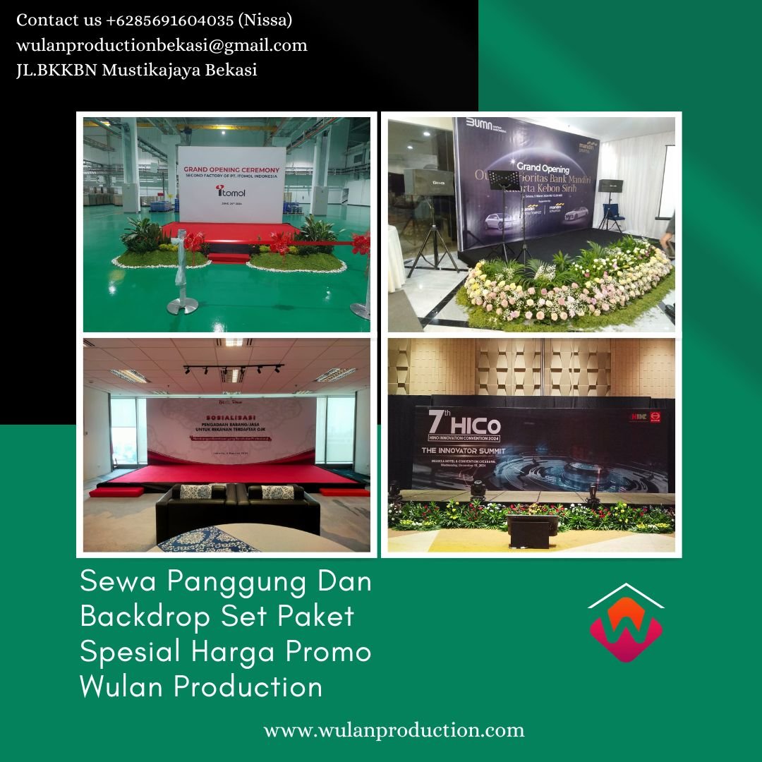 Sewa Panggung Dan Backdrop Set Paket Spesial Harga Promo Area Jakarta