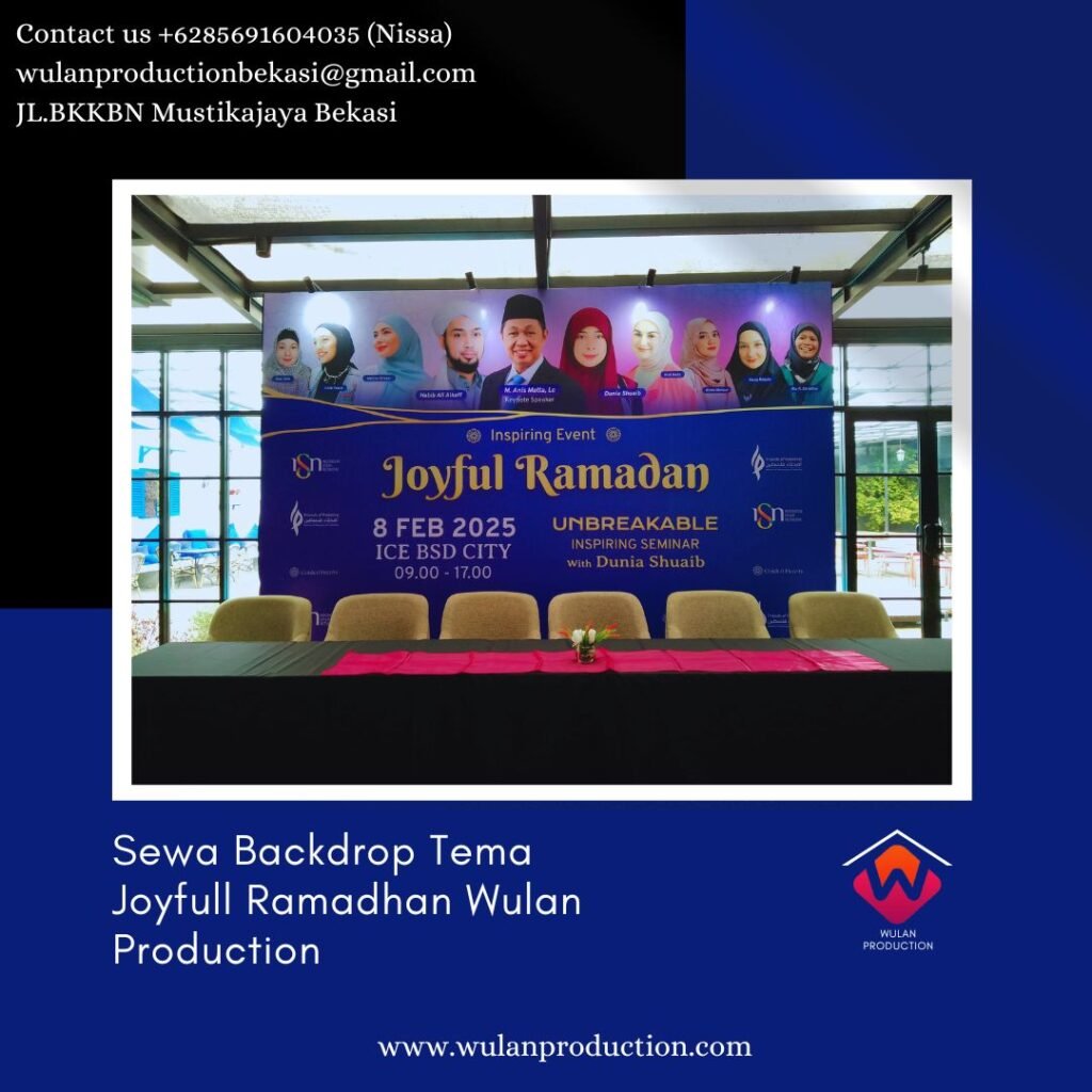 Sewa Backdrop Tema Joyfull Ramadhan Di Kemang Jaksel