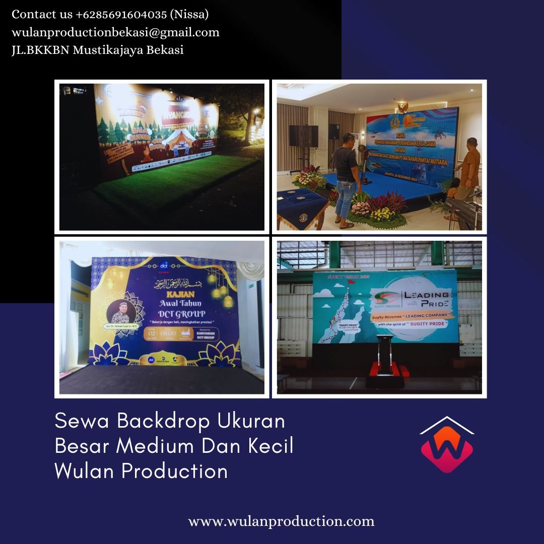 Sewa Backdrop Ukuran Besar Medium Dan Kecil Area Jakarta