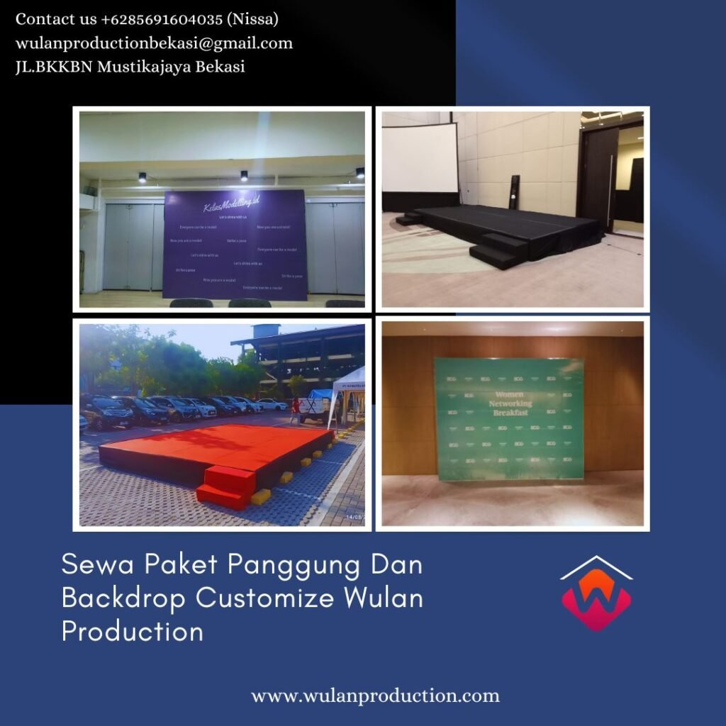 Harga Sewa Paket Panggung Dan Backdrop Customize di Jakarta