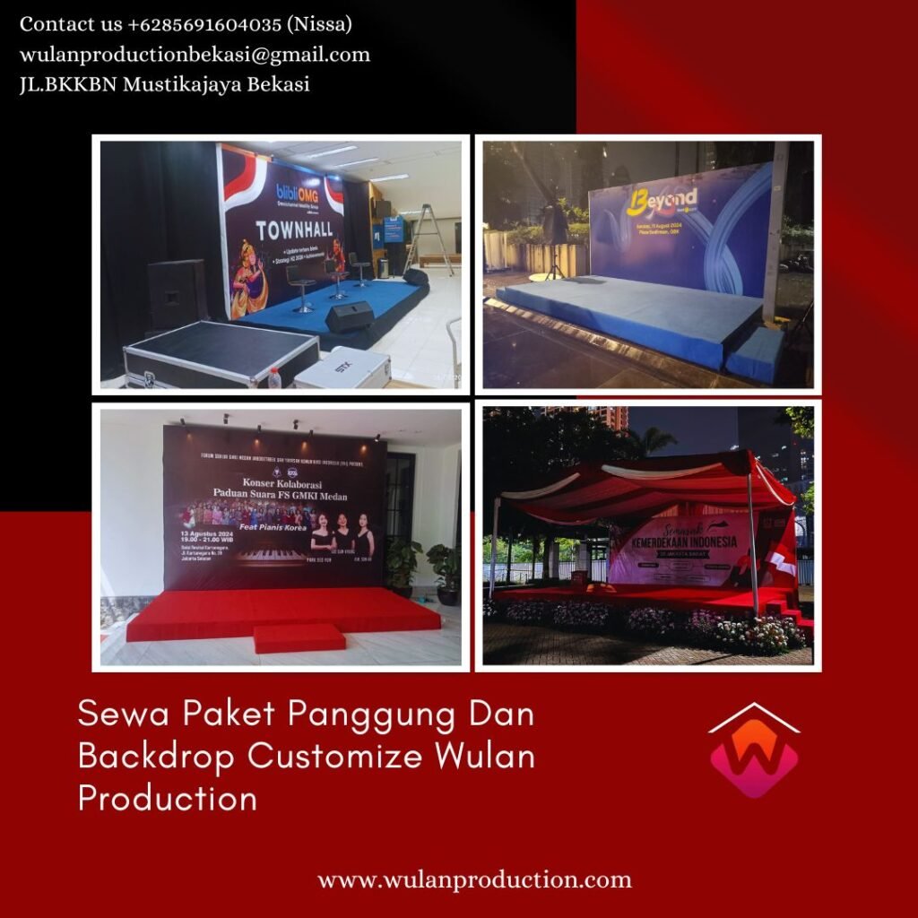 Harga Sewa Paket Panggung Dan Backdrop Customize di Jakarta