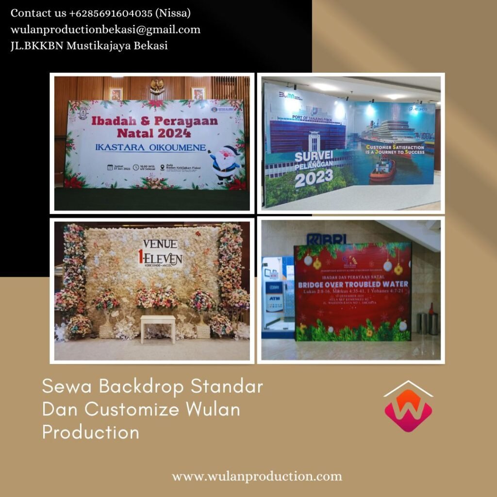 Melayani Sewa Backdrop Standar Dan Customize di Jakarta