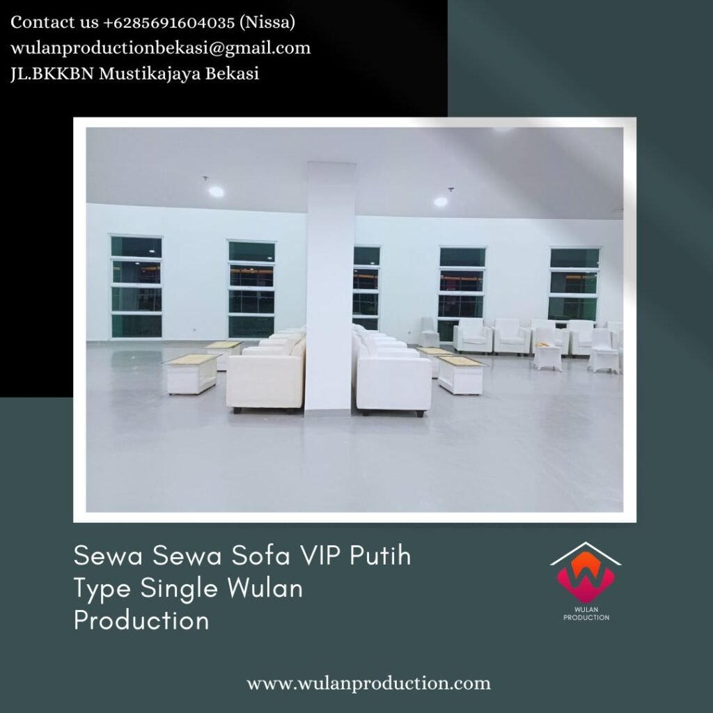 Pusat Sewa Sofa VIP Putih Type Single di Bogor