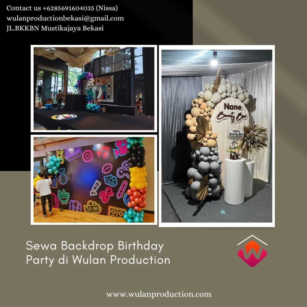 Sewa Backdrop Birthday Party di Jakarta