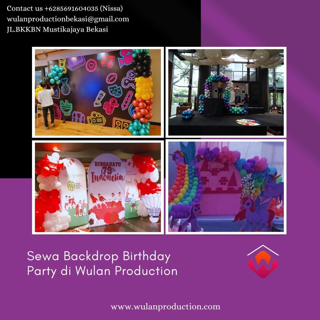 Sewa Backdrop Birthday Party di Jakarta