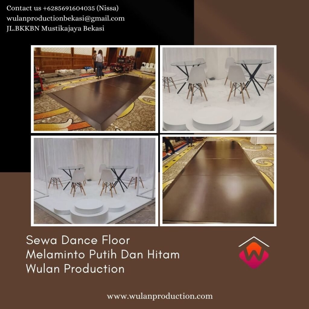 Sewa Dance Floor Melaminto Putih Dan Hitam Di Jakarta