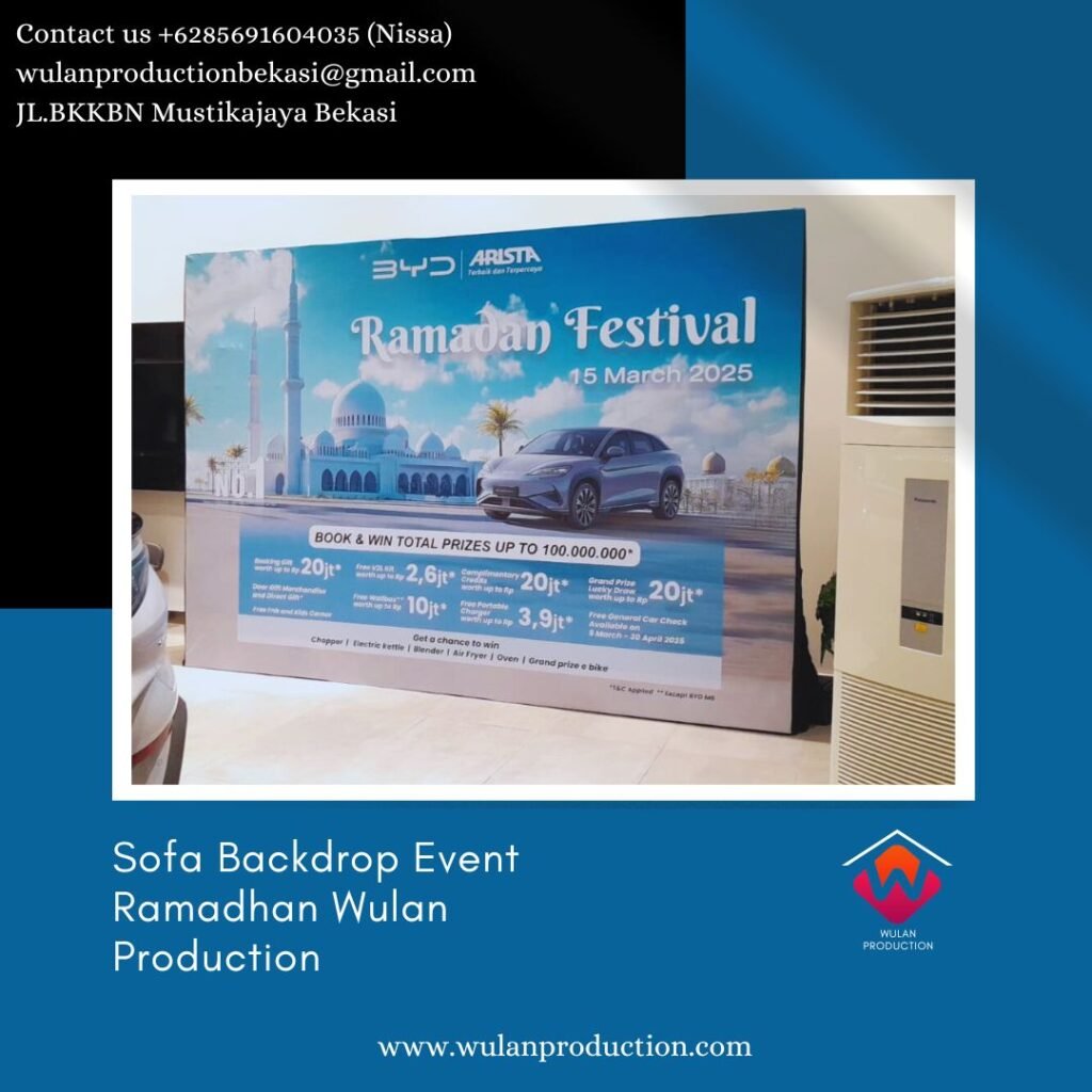 Jasa sewa Backdrop Event Ramadhan Area Jakarta