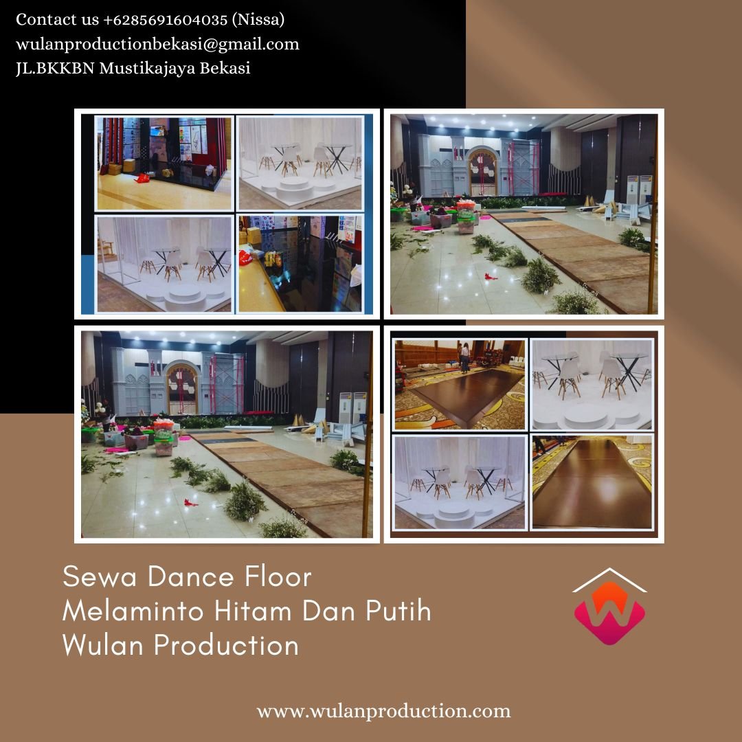 Pusat Sewa Dance Floor Melaminto Hitam Dan Putih Area Bandung