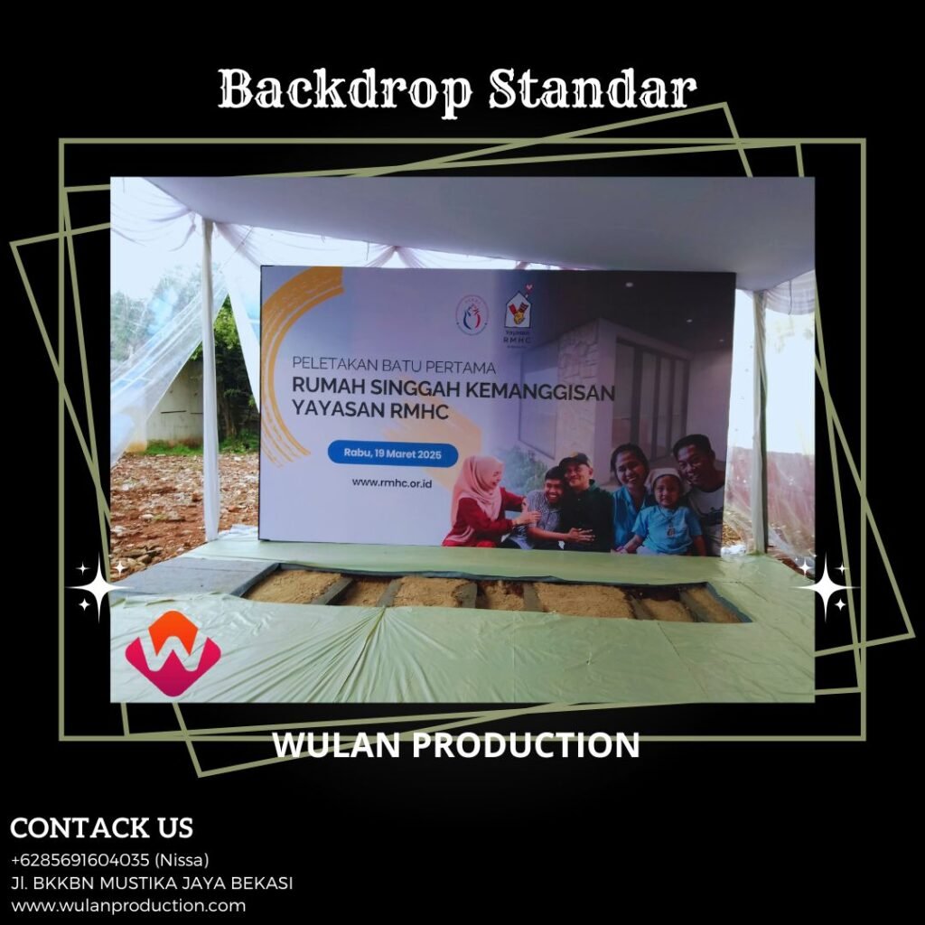 Sewa Backdrop Standar Event Rumah Kemanggisan Palmerah Jakarta