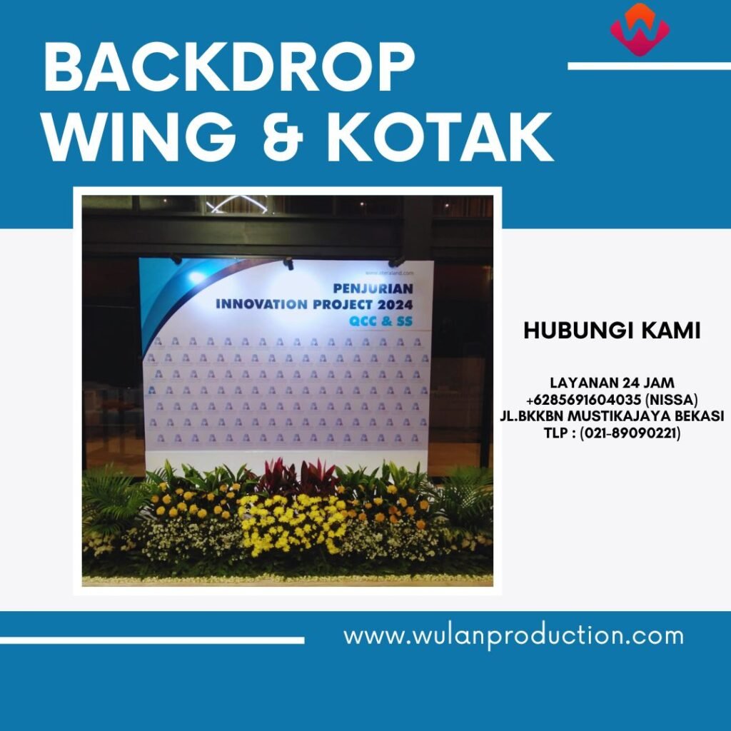 Sewa Backdrop Wing Dan Kotak Free Ongkir Area Jakarta