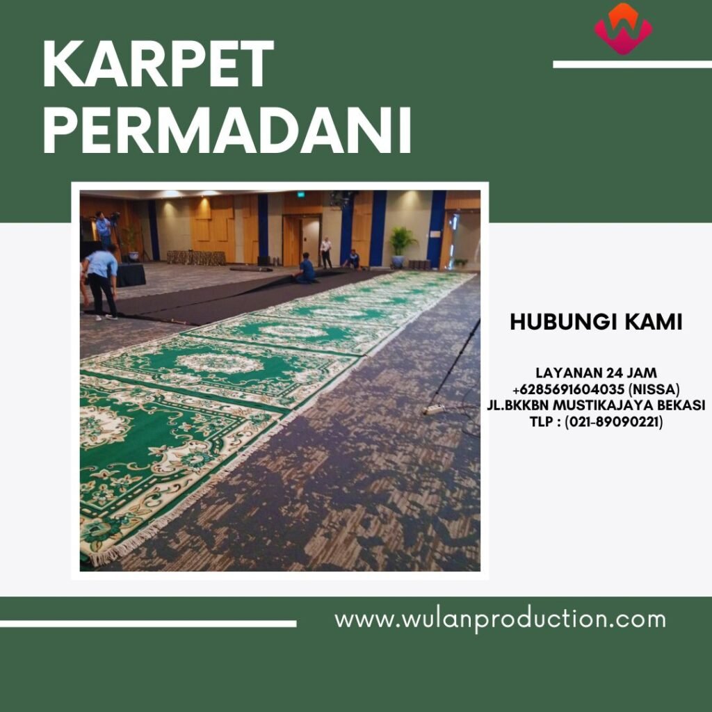 Sewa Karpet Permadani Hijau Tebal dan Bersih Area Jakarta