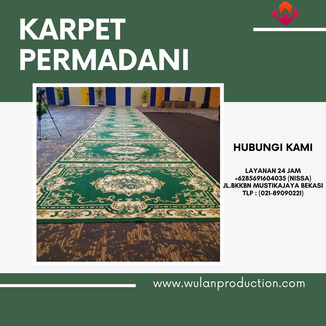 Sewa Karpet Permadani Hijau Tebal dan Bersih Area Jakarta