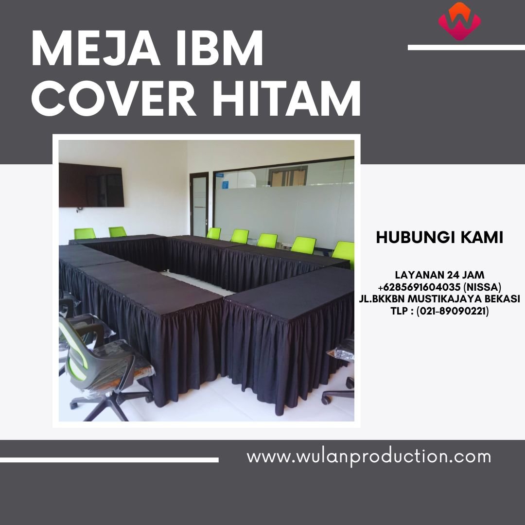 Sewa Meja Ibm Cover Skirting Hitam Area Kuningan Jaksel