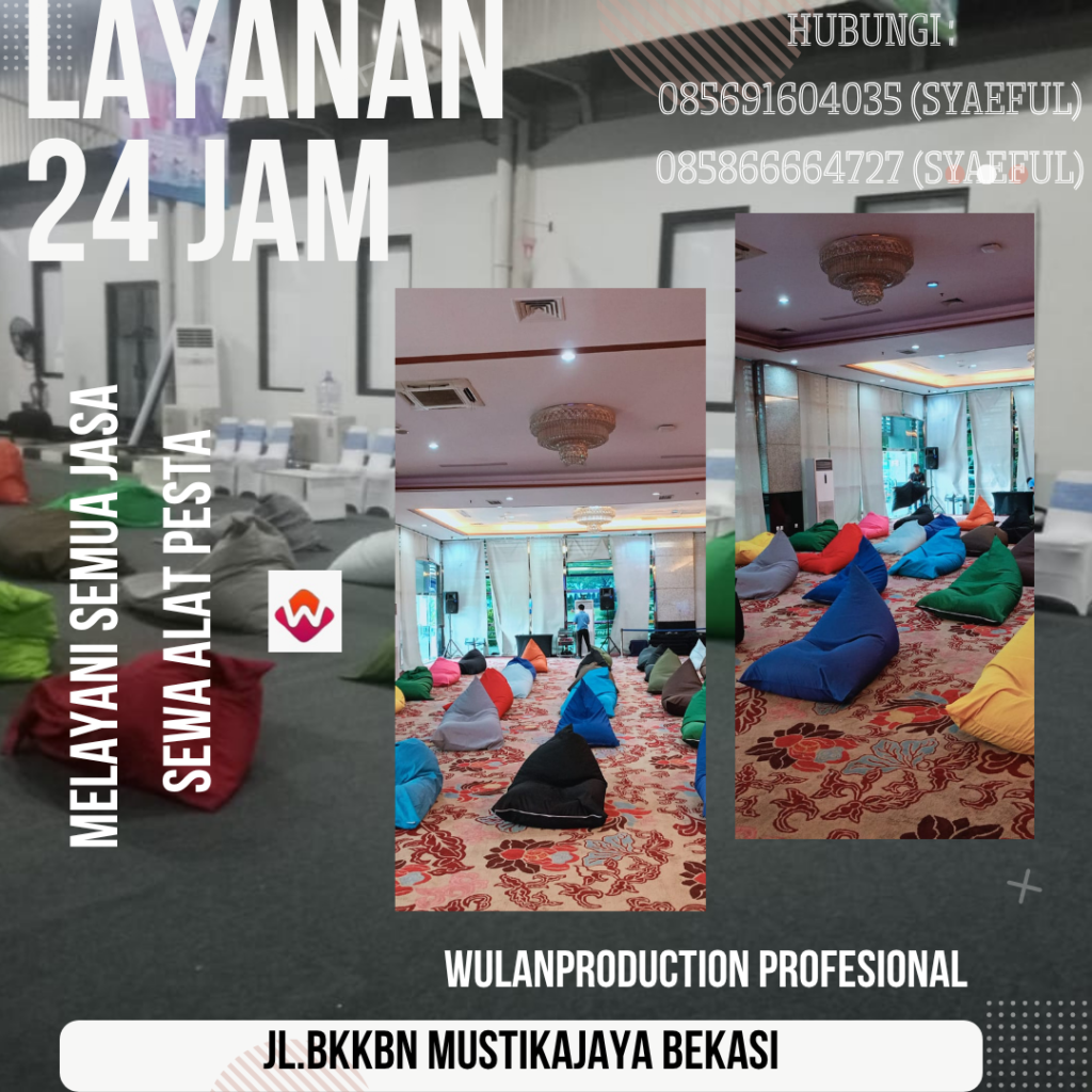 Rental Beanbag Perahu Atau Kerucut di Jakarta