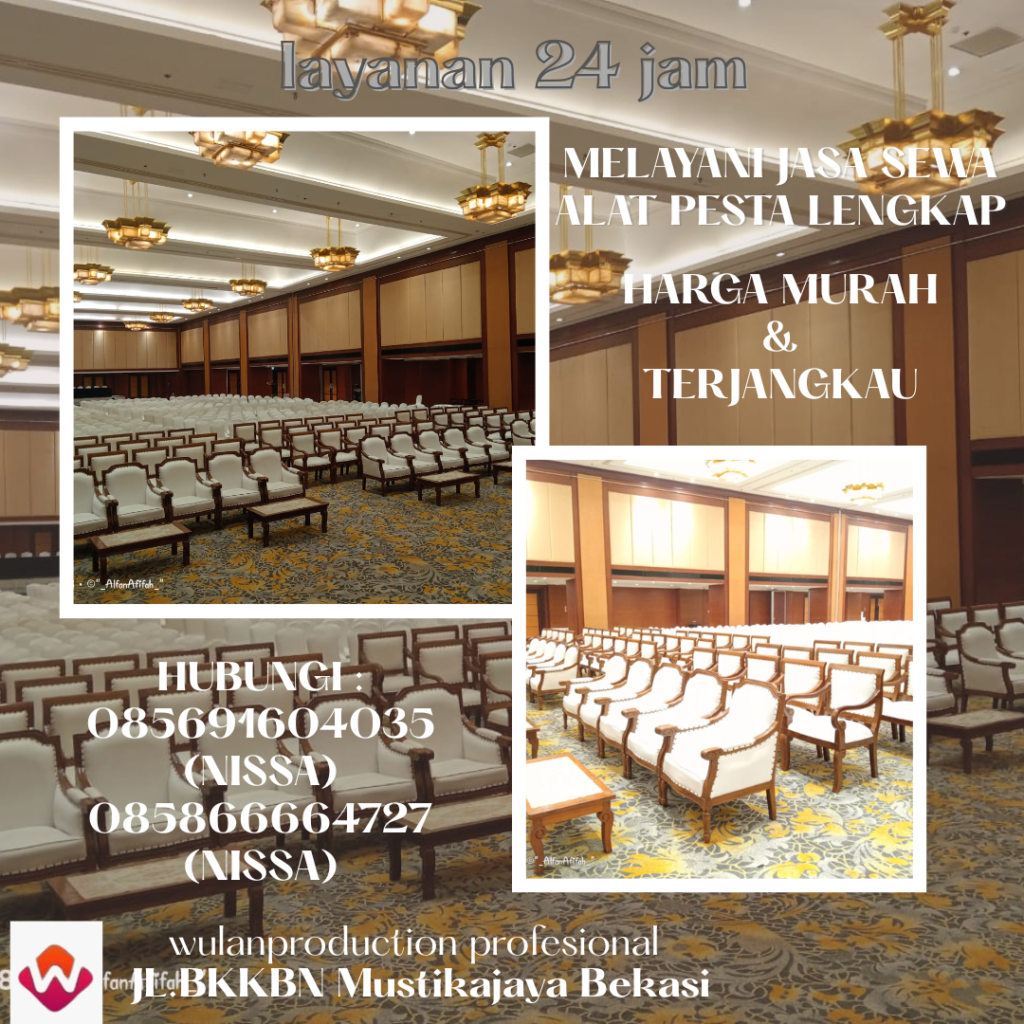 Rental Kursi VIP Kayu & Meja VIP Kayu Di Bekasi