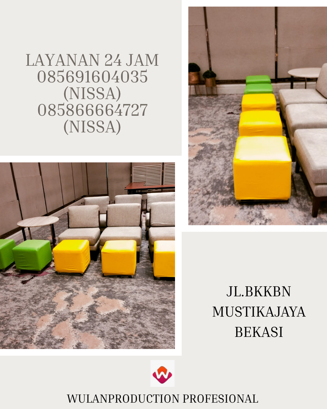 Rental Puff Single, Double Warna Warni Di Jakarta