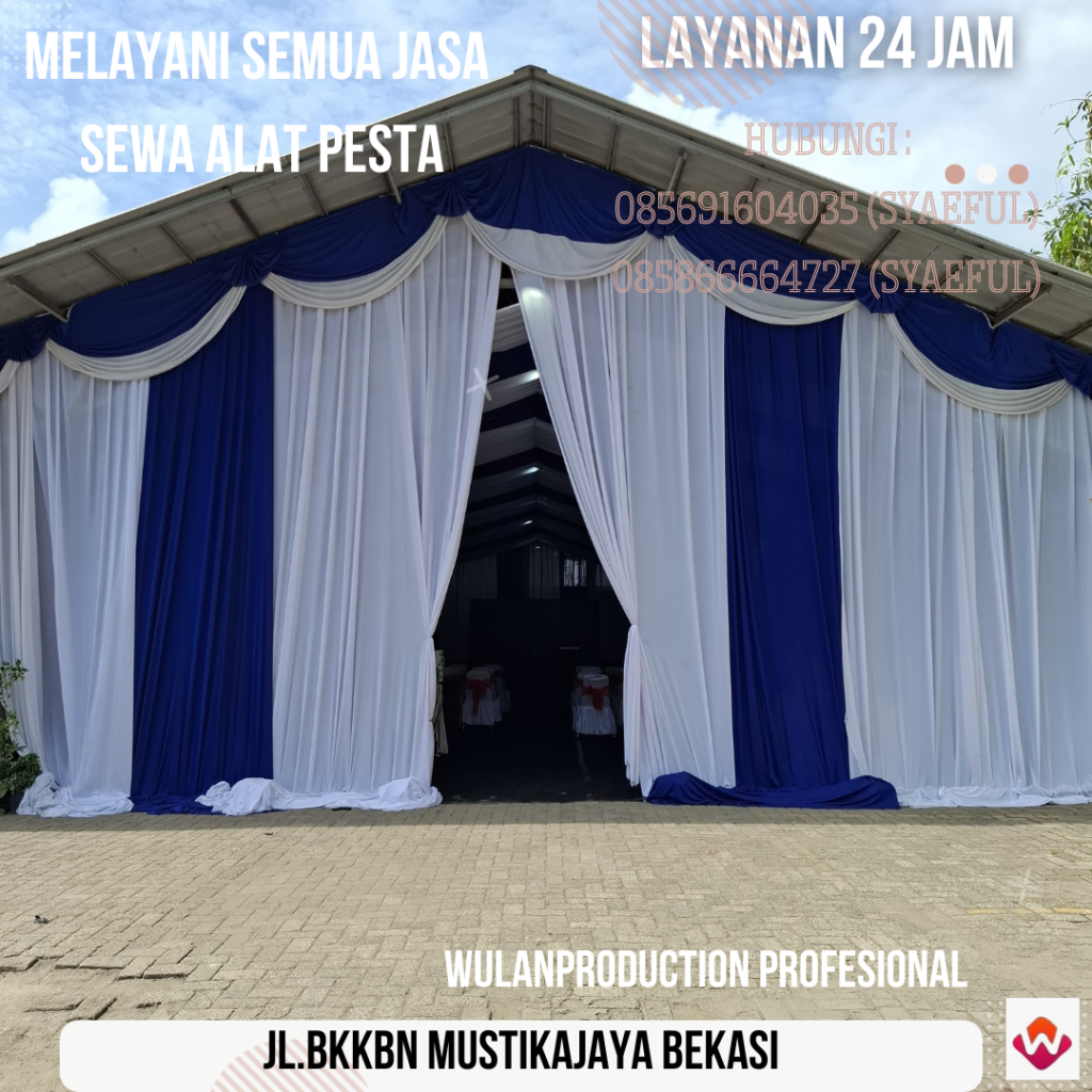 Rental Tenda Event Aneka Dekorasi Kain di Jakarta