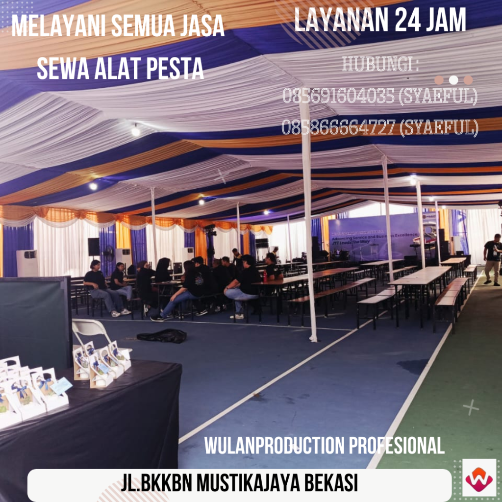Rental Tenda Event Aneka Dekorasi Kain di Jakarta