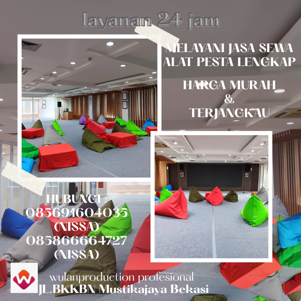 Sewa Beanbag Warna-warni Aneka Ukuran di Jakarta
