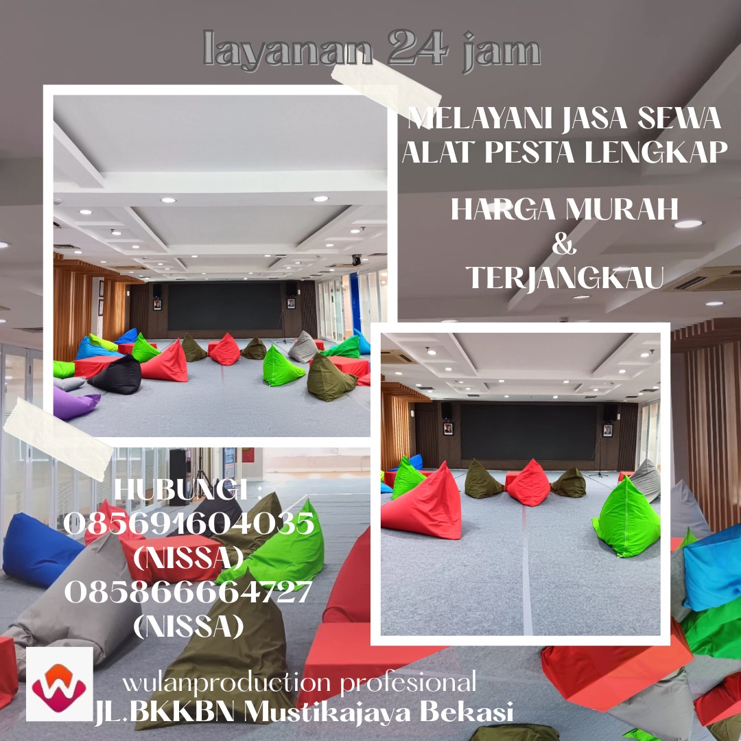 Sewa Beanbag Warna-warni Aneka Ukuran di Jakarta