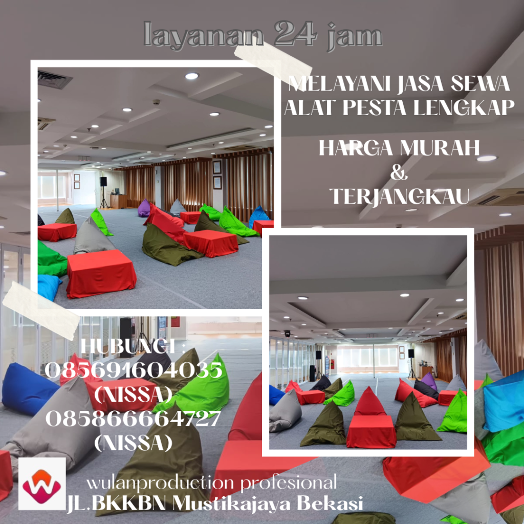 Sewa Beanbag Warna-warni Aneka Ukuran di Jakarta