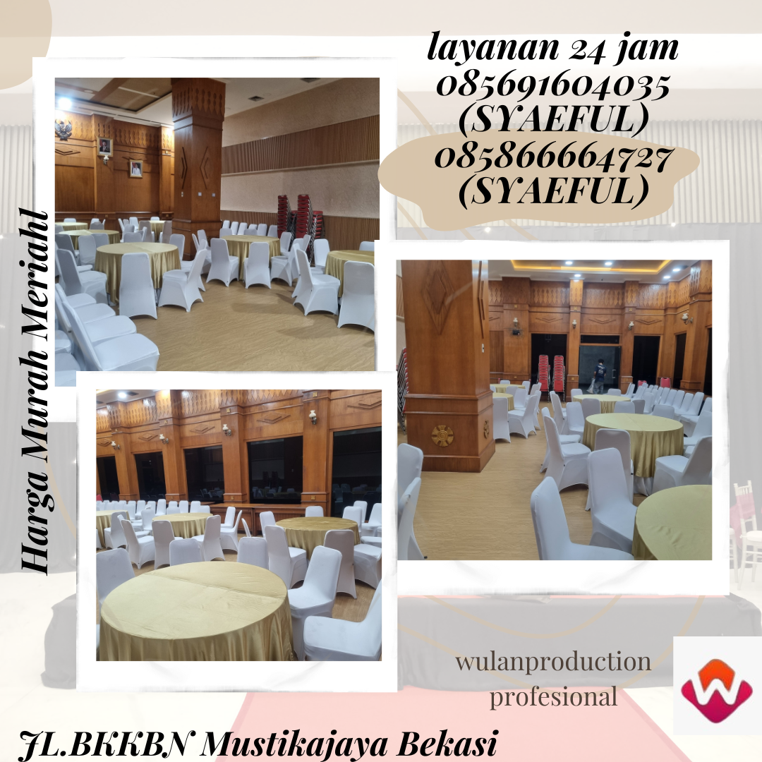 Sewa Round Meja Table Bercover Custom Bekasi