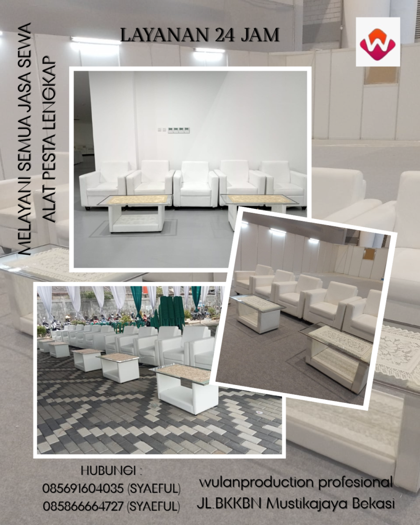 Sewa Sofa Single Putih Berkualitas Area Tangerang