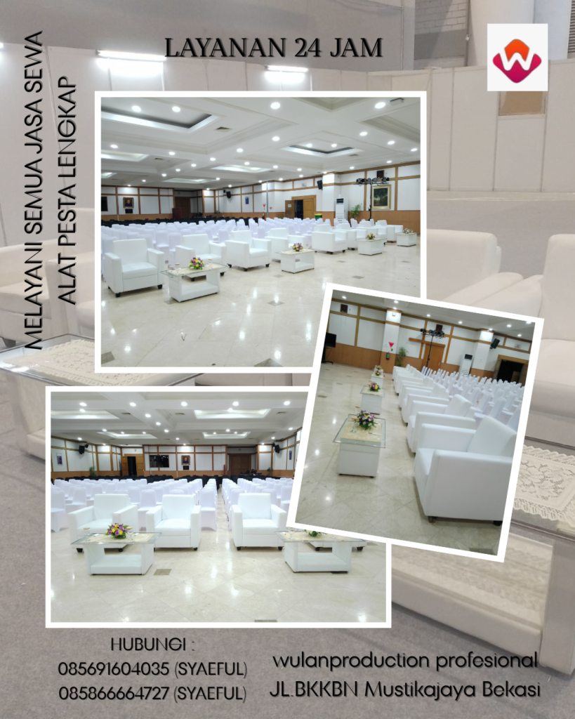 Sewa Sofa Single Putih Berkualitas Area Tangerang