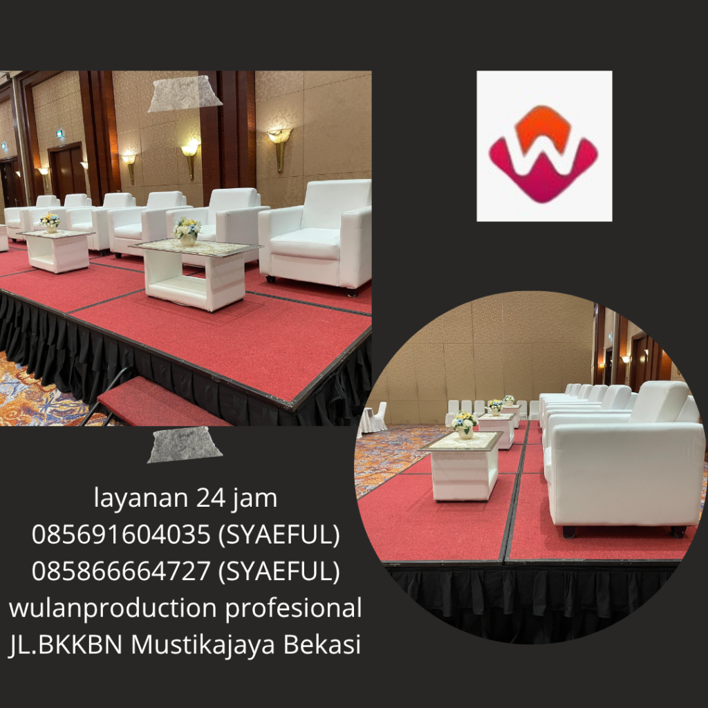Layanan Sewa Sofa Kotak Single Putih Dan Meja VIP Kaca Bekasi