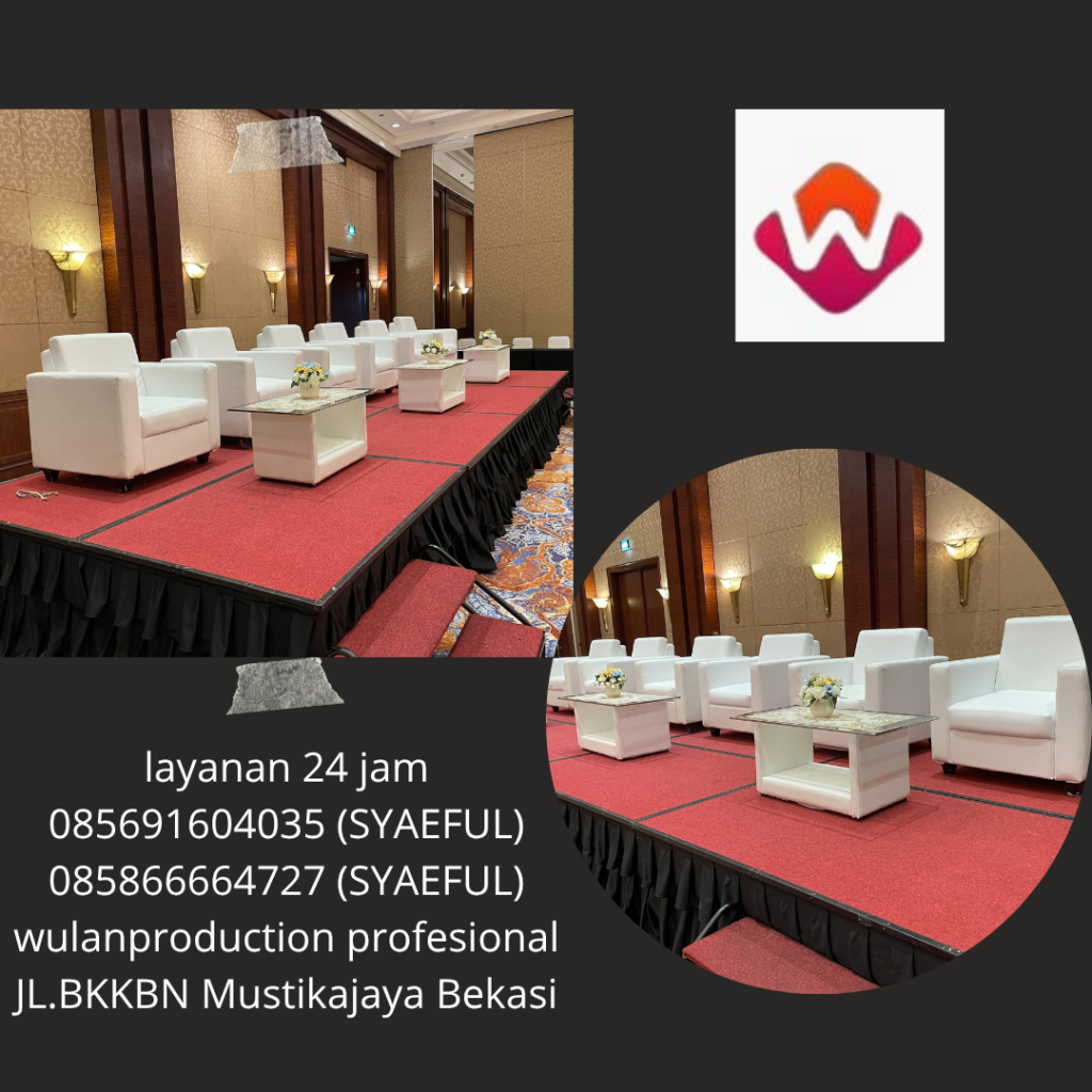 Layanan Sewa Sofa Kotak Single Putih Dan Meja VIP Kaca Bekasi