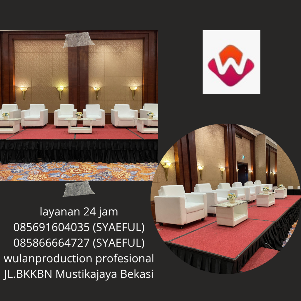Layanan Sewa Sofa Kotak Single Putih Dan Meja VIP Kaca Bekasi