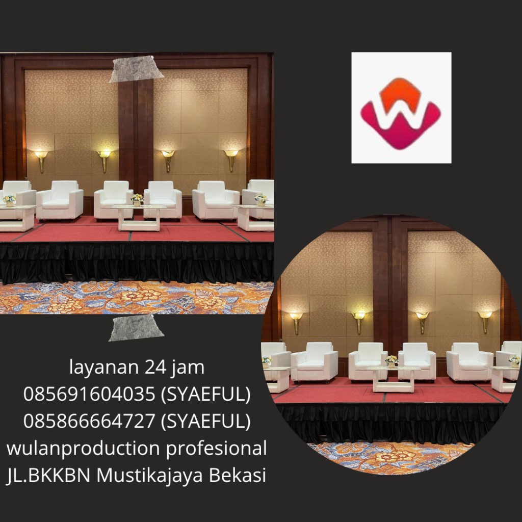 Layanan Sewa Sofa Kotak Single Putih Dan Meja VIP Kaca Bekasi