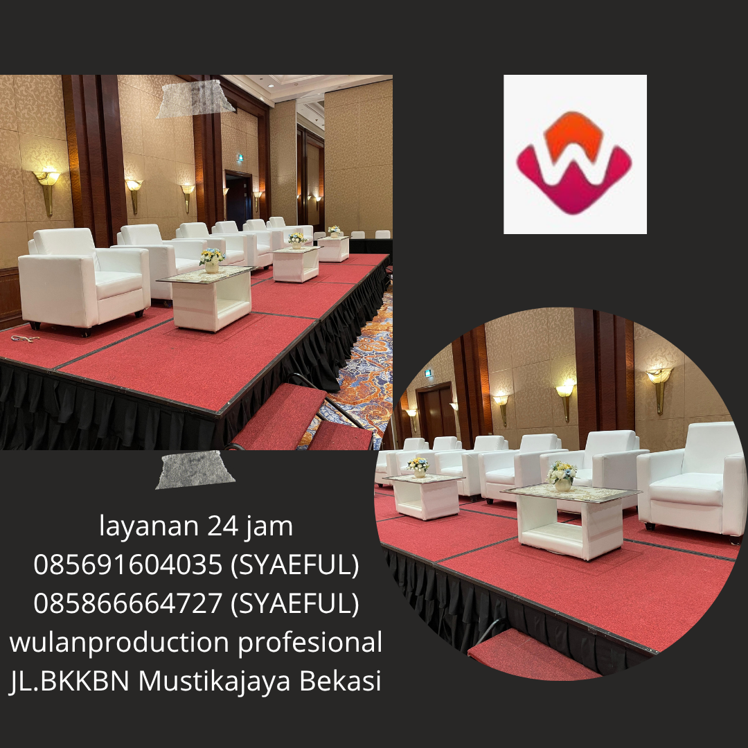 Layanan Sewa Sofa Kotak Single Putih Dan Meja VIP Kaca Bekasi