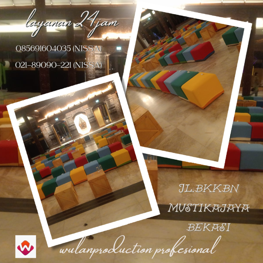 Jasa Sewa Puff Cover Aneka Warna Jakarta