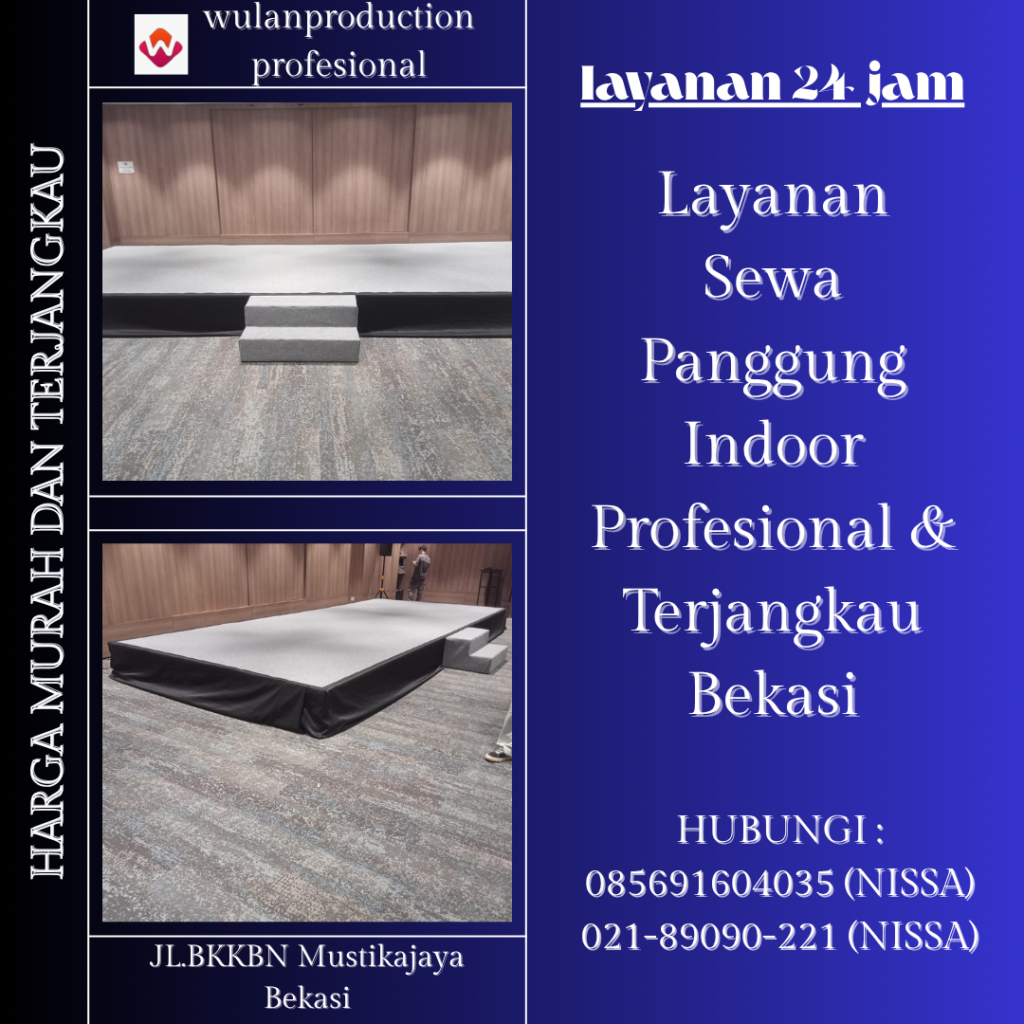 Layanan Sewa Panggung Indoor Profesional & Terjangkau Bekasi