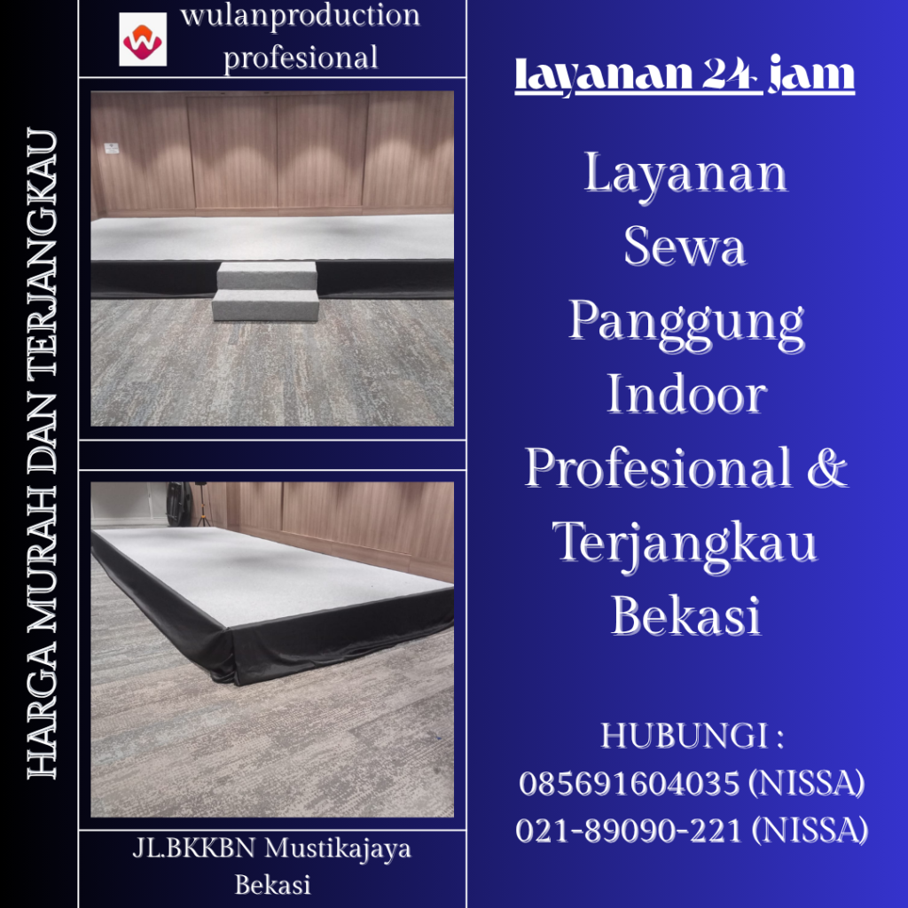 Layanan Sewa Panggung Indoor Profesional & Terjangkau Bekasi