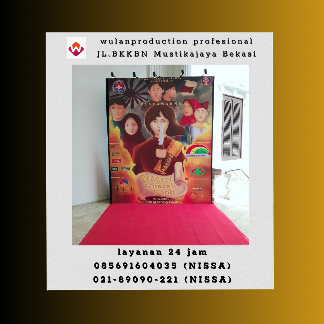Rental Backdrop Dan Karpet Merah Gedung Kesenian Jakarta