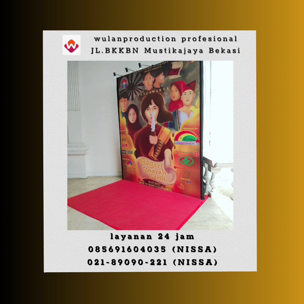 Rental Backdrop Dan Karpet Merah Gedung Kesenian Jakarta