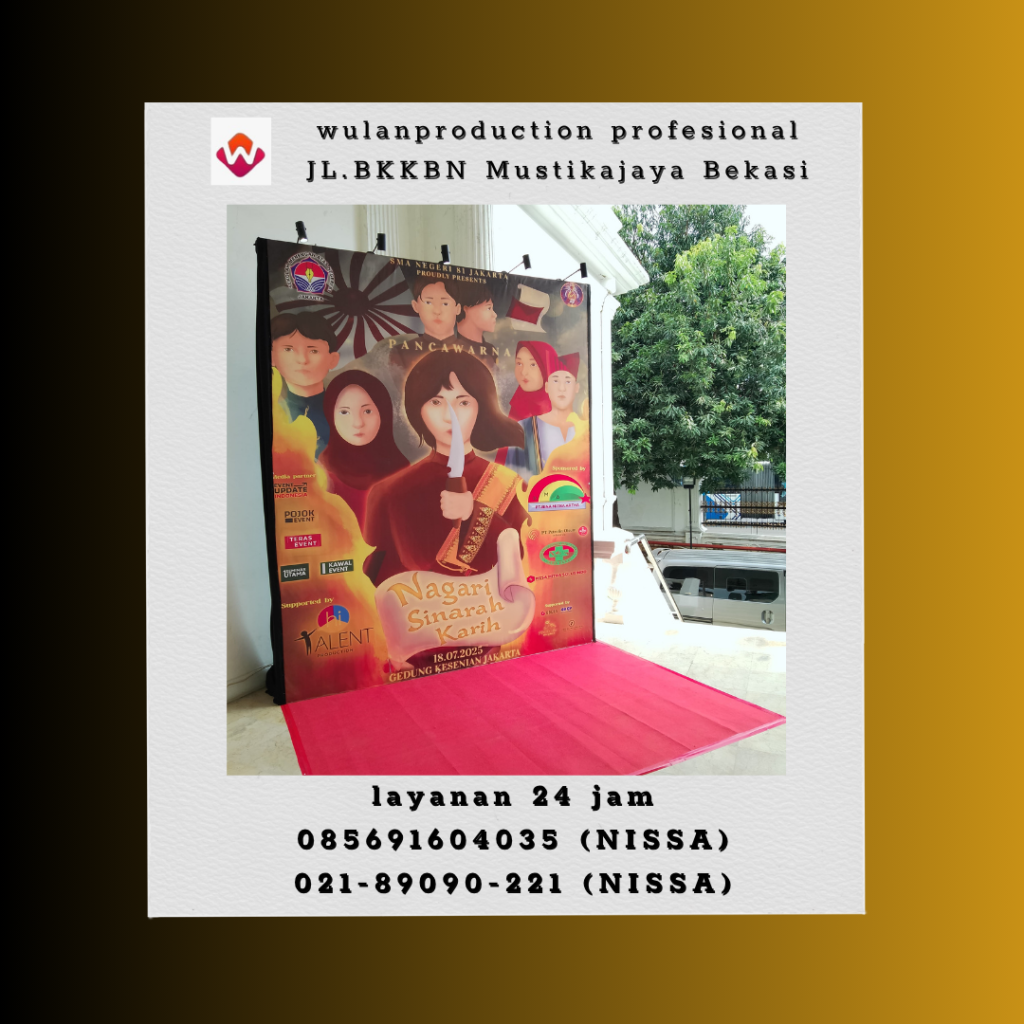 Rental Backdrop Dan Karpet Merah Gedung Kesenian Jakarta