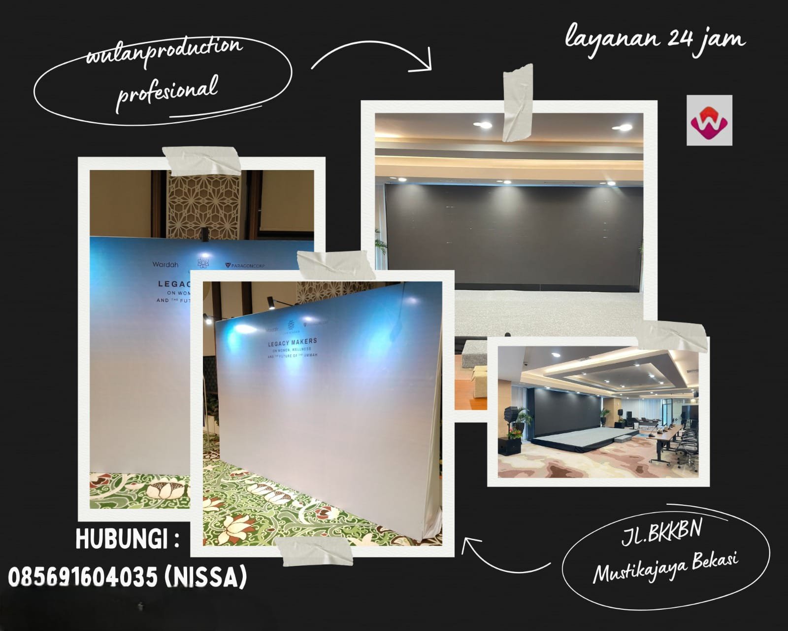 Rental Backdrop Gate, Frame Led Dan Stage Jakarta