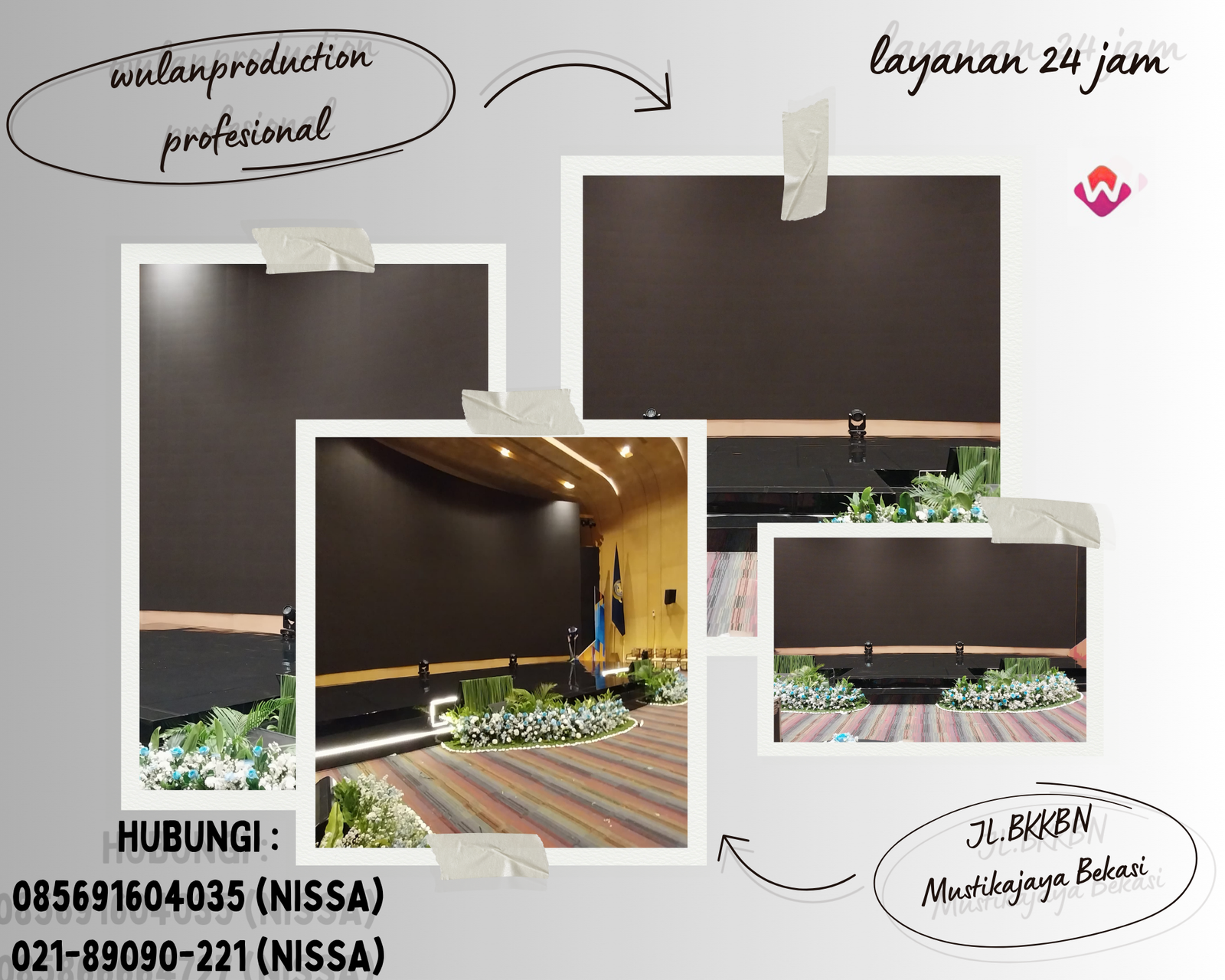 Rental Backdrop, Panggung Dan Dekorasi Bunga Segar Jakarta
