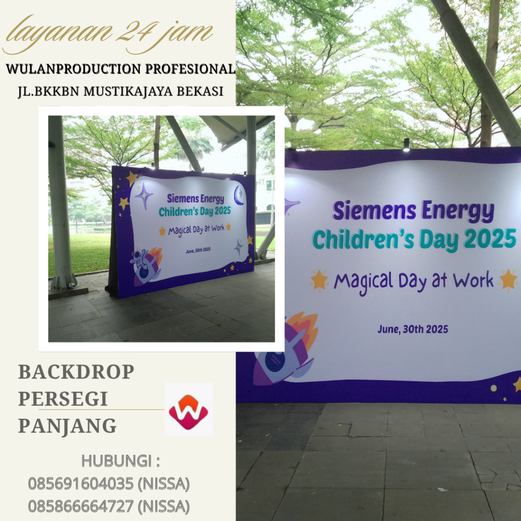 Rental Backdrop Persegi Panjang Event Arkadia Greend Park Jakarta