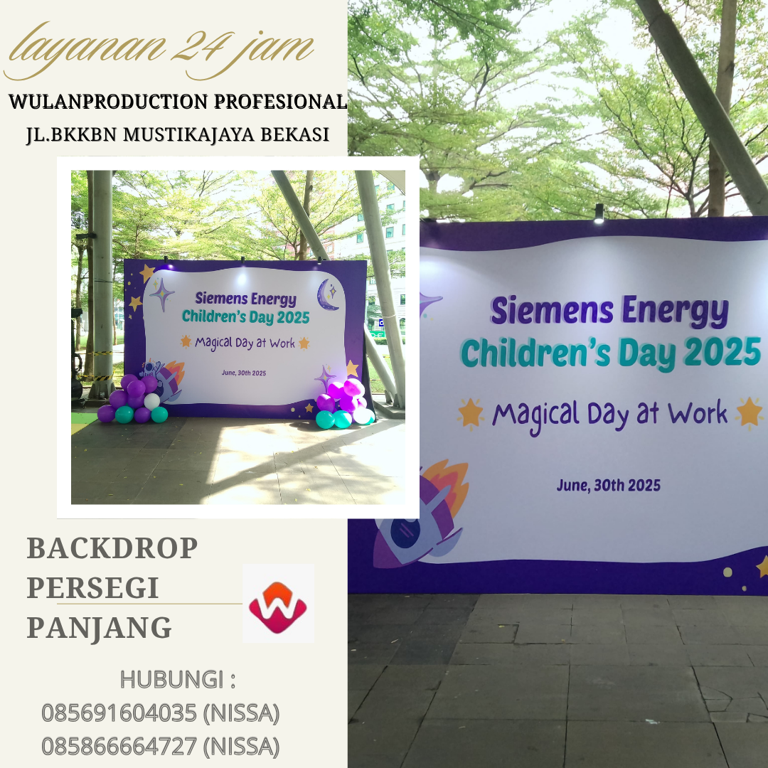 Rental Backdrop Persegi Panjang Event Arkadia Greend Park Jakarta