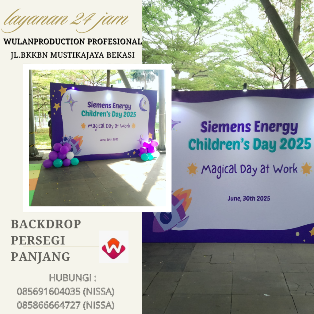 Rental Backdrop Persegi Panjang Event Arkadia Greend Park Jakarta