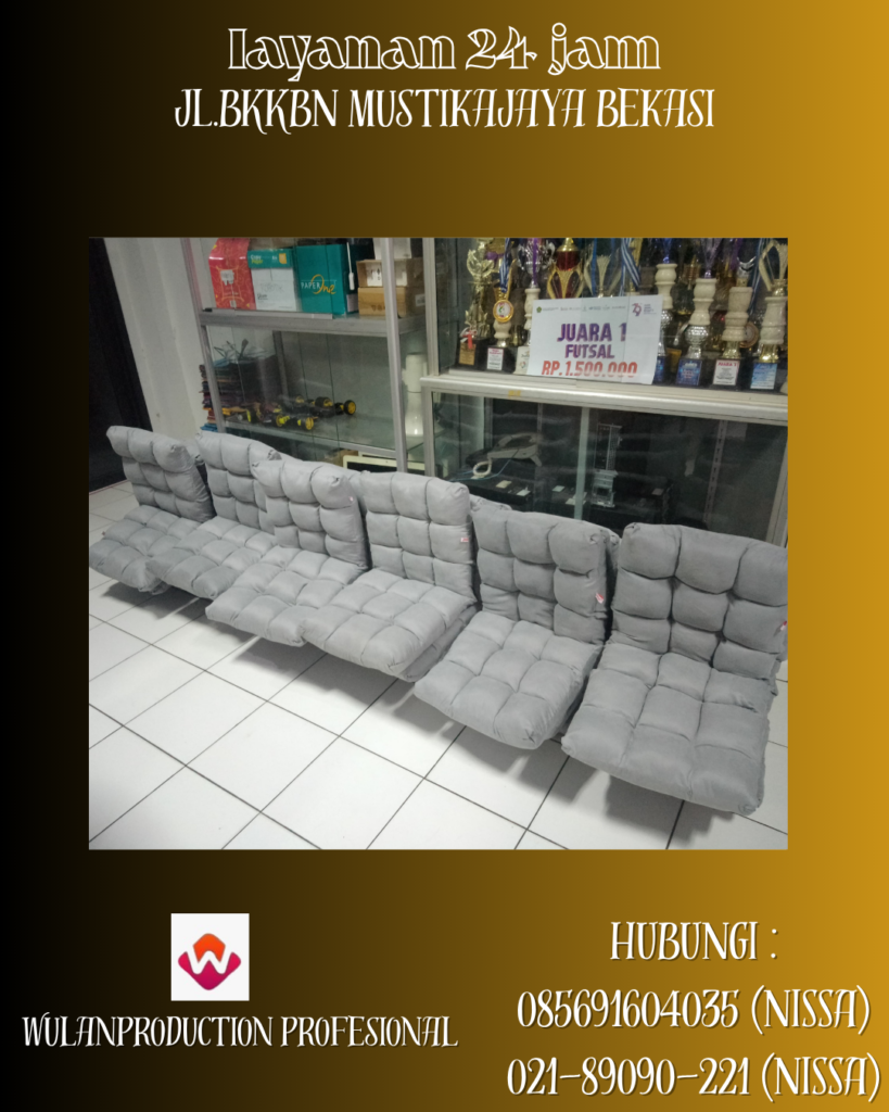 Rental Kursi Lesehan Lipat Warna Abu-abu Dan Cokelat Jakarta
