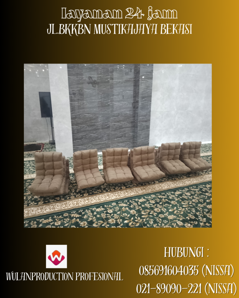 Rental Kursi Lesehan Lipat Warna Abu-abu Dan Cokelat Jakarta